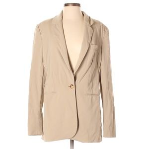 EUC Michael Kors Designer Classic Tan Wool Blazer KDW814A Size 6
